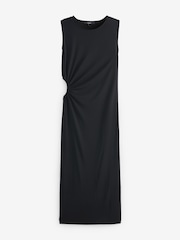 Black Rochelle Cut-Out Midi Dress - Image 5 of 7