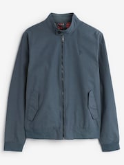 Blue Shower Resistant Check Lining Harrington Jacket - Image 6 of 10