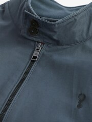 Blue Shower Resistant Check Lining Harrington Jacket - Image 9 of 10