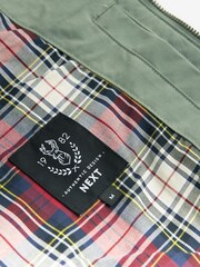 Salbeigrün - Wasserabweisende Harrington-Jacke mit Karofutter - Bild 8 von 10