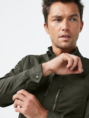 Khaki Green Shower Resistant Utility Shacket - Image 5 of 8