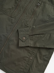 Khaki Green Shower Resistant Utility Shacket - Image 8 of 8