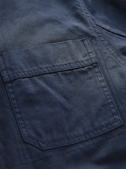 Blue Cotton Worker Shacket - Image 11 of 11