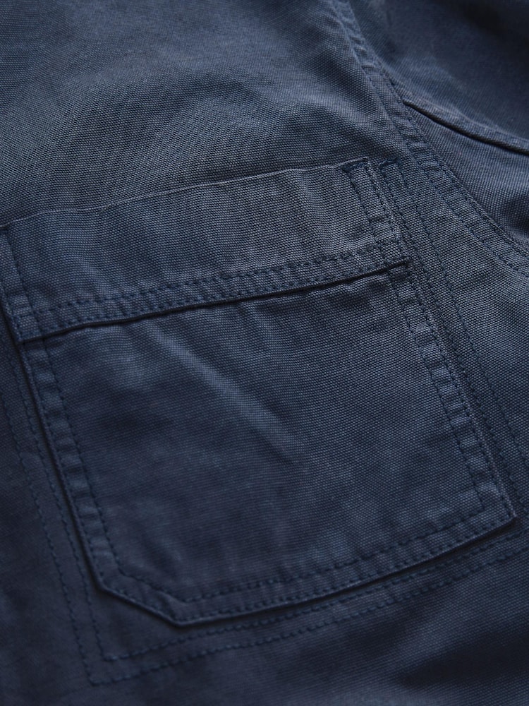Blue Cotton Worker Shacket - Image 11 of 11