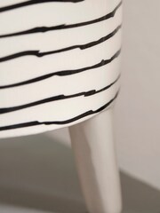 Cox & Cox Black Garden Three Monochrome Standing Planters - Image 5 of 7