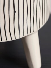 Cox & Cox Black Garden Three Monochrome Standing Planters - Image 7 of 7