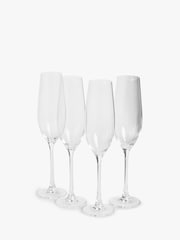 Laura Ashley Set of 4 Clear Hartford Champagne Flutes - Image 1 of 1