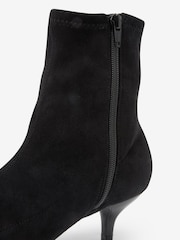 Black Forever Comfort® Kitten Heel Sock Boots - Image 6 of 7