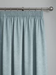 Fusion Duck Egg Galaxy Room Darkening Woven Pair of Pencil Pleat Curtains - Image 2 of 3