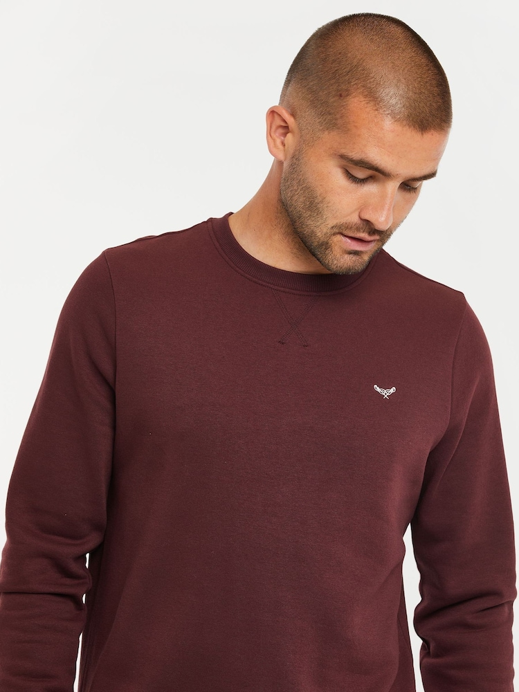 Threadbare Red Crew Neck Sweatshirt - Image 4 of 4