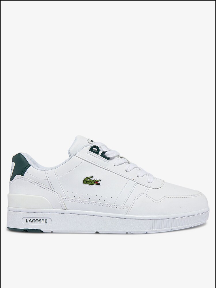 Lacoste Junior White T-Clip Trainers - Image 1 of 6