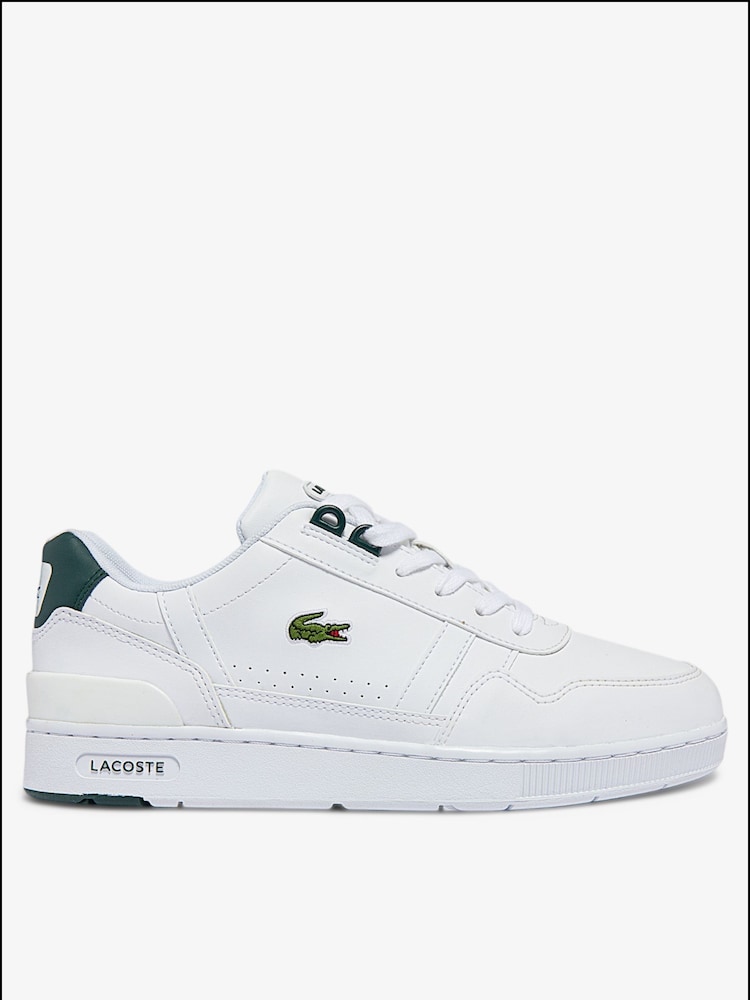 Lacoste Junior White T-Clip Trainers - Image 1 of 6 Lacoste Junior White T-Clip Trainers - Image 1 of 6