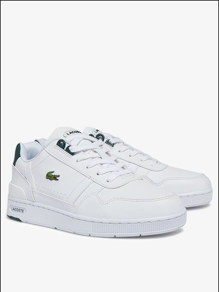 Lacoste Junior White T-Clip Trainers - Image 2 of 6