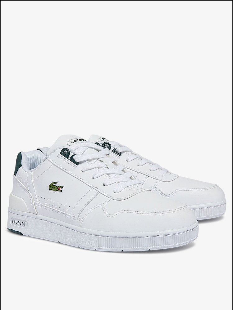 Lacoste Junior White T-Clip Trainers - Image 2 of 6 Lacoste Junior White T-Clip Trainers - Image 2 of 6