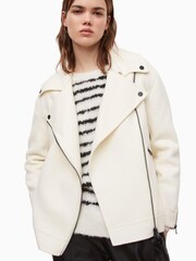 AllSaints White Gia Jacket - Image 1 of 7