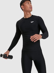 Speedo Black Long Sleeve Rash Top - Image 1 of 7
