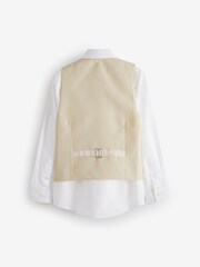 Gold Waistcoat, Shirt & Cravat Occasion Set (12mths-16yrs) - Image 2 of 2