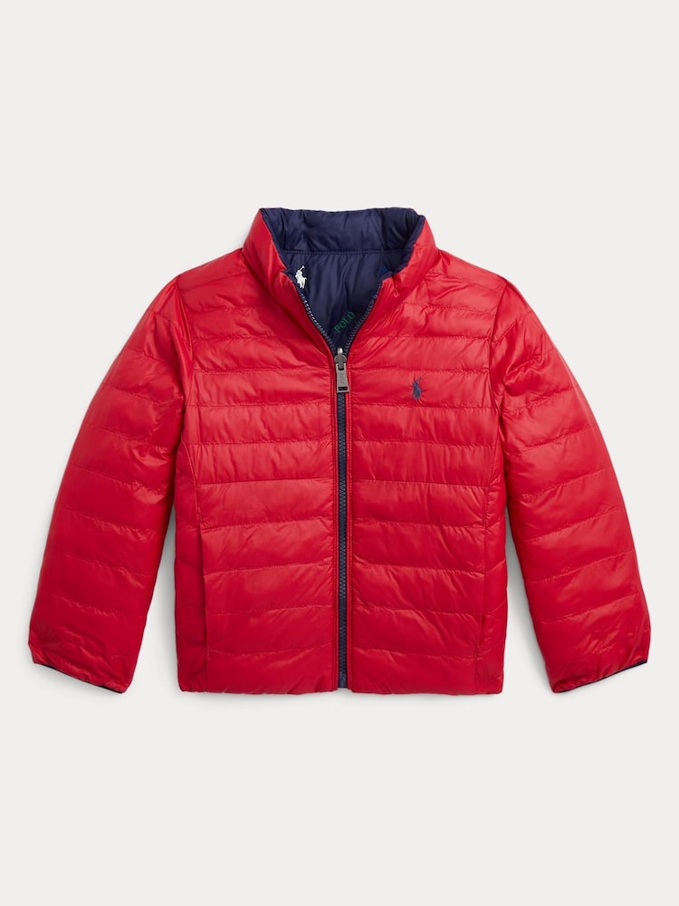Polo Ralph Lauren Boys Blue Reversible Logo Jacket - Image 3 of 3