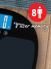 Salter Black Curve Bluetooth Smart Bathroom Scale - Image 4 of 5