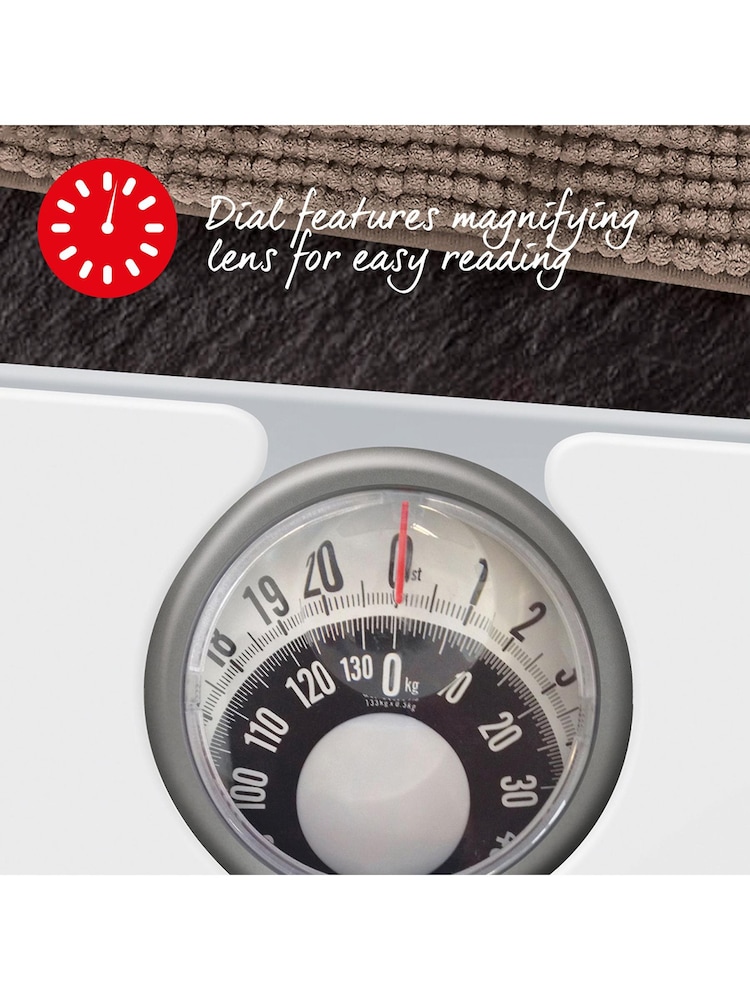 Salter White Magnifying Mechanical Bathroom Scale - Image 4 of 4