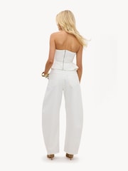 LOAVIES White Ever In Bloom Balloon Jeans - Image 3 of 5