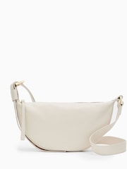 AllSaints White Half Moon Cross-Body Bag - Image 2 of 7