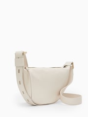 AllSaints White Half Moon Cross-Body Bag - Image 3 of 7