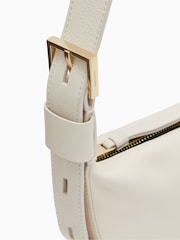 AllSaints White Half Moon Cross-Body Bag - Image 4 of 7