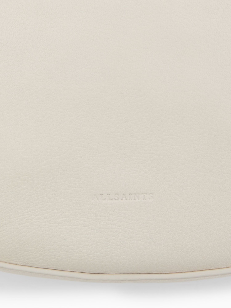 AllSaints White Half Moon Cross-Body Bag - Image 6 of 7