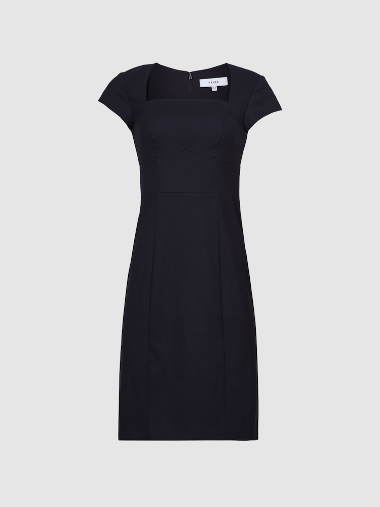 Reiss Navy Haisley Tailored Dress - Image 2 of 7