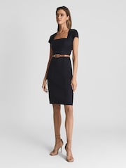 Reiss Navy Haisley Tailored Dress - Image 3 of 7