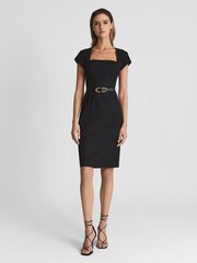 Reiss Black Haisley Tailored Dress - Image 1 of 6