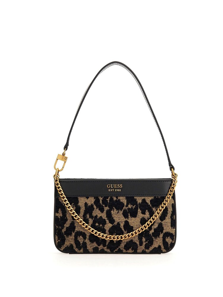 Guess Katey Mini Top Zip Black Shoulder Bag - Image 1 of 2