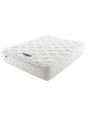 Silentnight Grey Mirapocket 2800 Memory Pillow Top Mattress and 2 Drawer Velvet Divan Base Bed Set - Image 2 of 5
