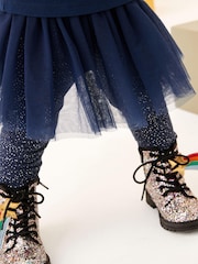 Navy Blue Tutu Leggings (3mths-7yrs) - Image 1 of 6