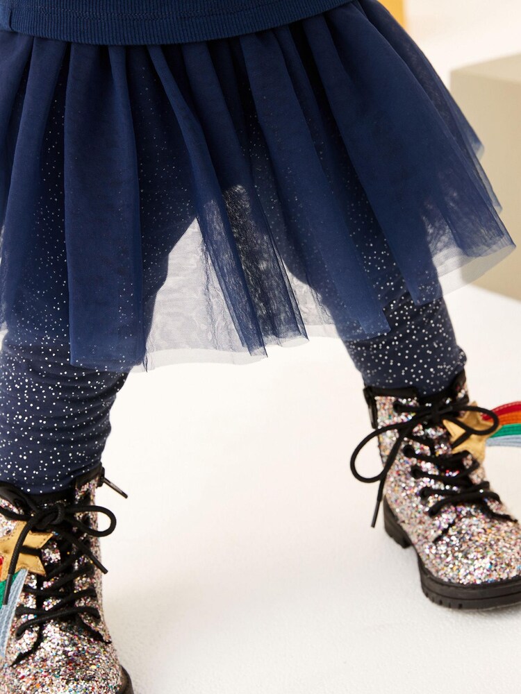 Navy Blue Tutu Leggings (3mths-7yrs) - Image 1 of 6