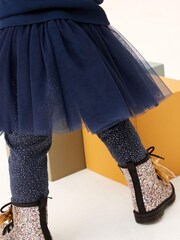 Navy Blue Tutu Leggings (3mths-7yrs) - Image 3 of 6