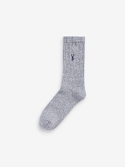 Brown/Cream 4 Pack Heavyweight Socks - Image 4 of 6