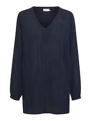 Kaffe V-Neck Long Sleeve Tunic - Image 5 of 5