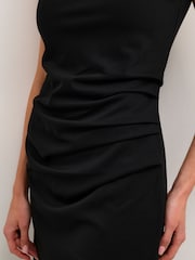 Kaffe India Sleeveless Ruched Fitted Dress - Image 5 of 9