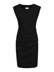 Kaffe India Sleeveless Ruched Fitted Dress - Image 6 of 9