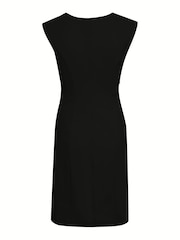 Kaffe India Sleeveless Ruched Fitted Dress - Image 7 of 9