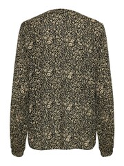 Kaffe Black Turbo V-Neck Blouse - Image 6 of 6