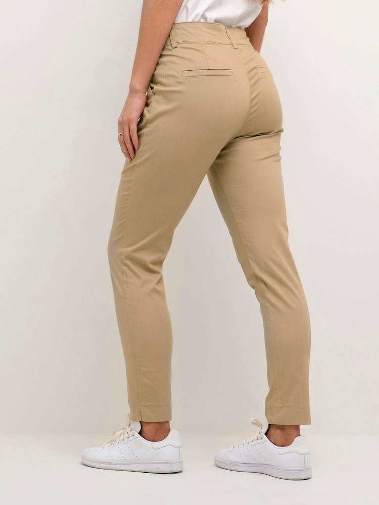 Kaffe Lea Slim Fit Chino Trousers - Image 2 of 6 Kaffe Lea Slim Fit Chino Trousers - Image 2 of 6