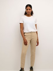 Kaffe Lea Slim Fit Chino Trousers - Image 3 of 6