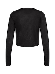 Kaffe Ankra Black Bolero Shoulder Jacket - Image 6 of 6