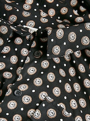 Kaffe Rutie Black Print Wide Leg Jumpsuit - Image 8 of 8