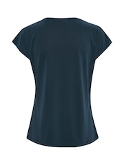 Kaffe Lise V-Neck Short Sleeve T-Shirt - Image 6 of 7