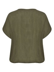 Kaffe Amber Round Neck Short Sleeve Blouse - Image 5 of 7