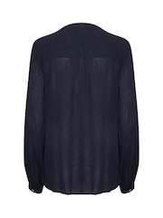 Kaffe Blue Karla Amber Long Sleeve Shirt - Image 3 of 3